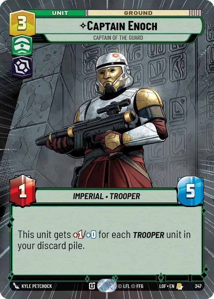 Captain Enoch - Captain of the Guard (Hyperspace) - LOF-347 - Legends of the Force