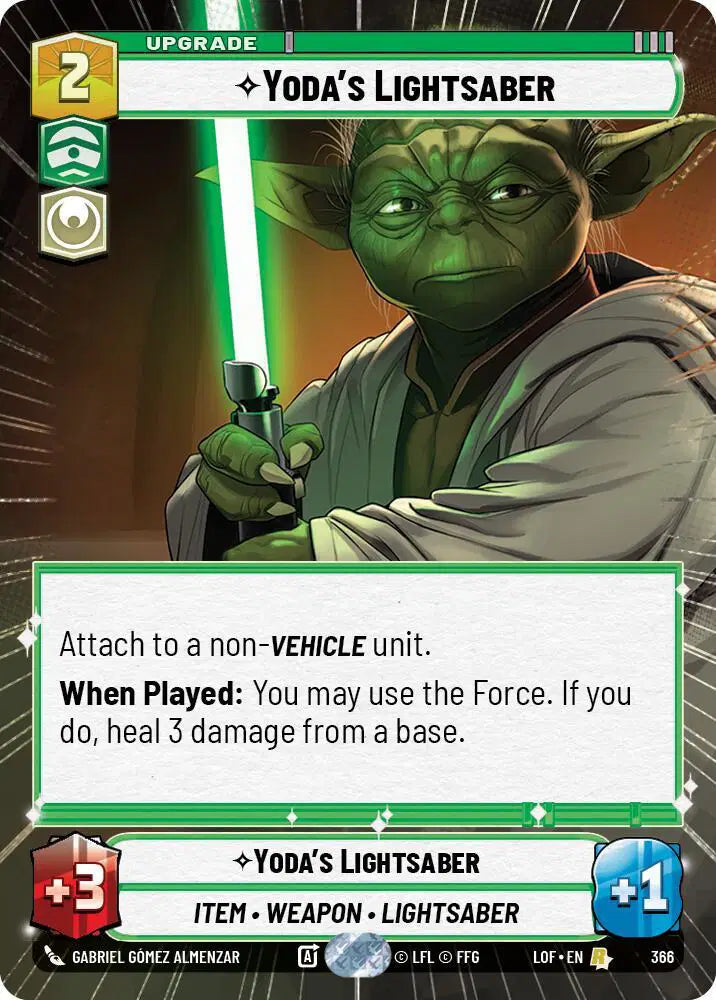 Yoda's Lightsaber (Hyperspace) - LOF-366 - Legends of the Force