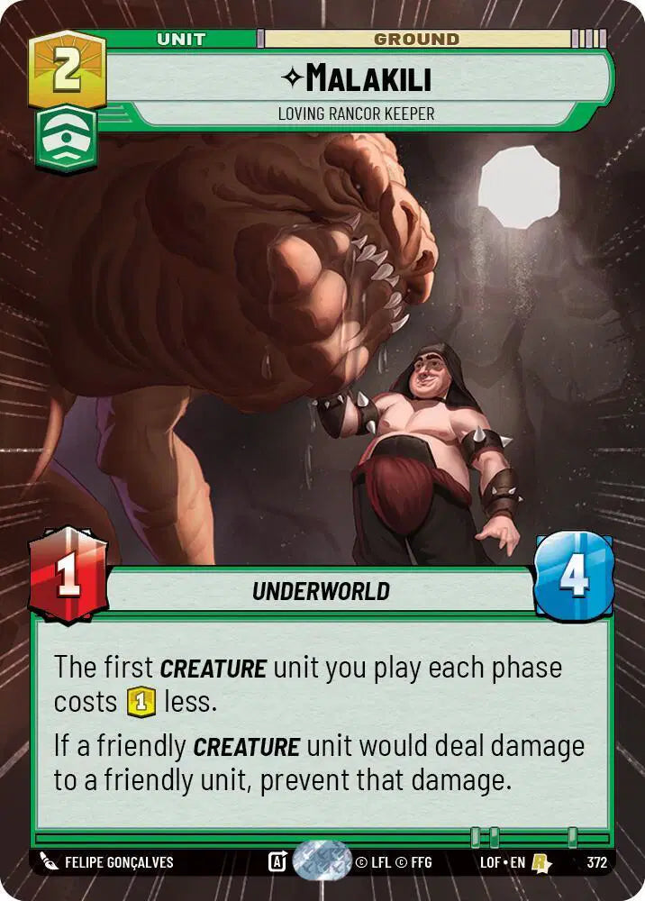 Malakili - Loving Rancor Keeper (Hyperspace) - LOF-372 - Legends of the Force