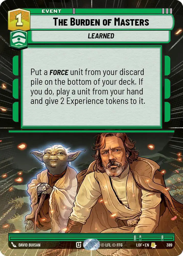 The Burden of Masters (Hyperspace) - LOF-389 - Legends of the Force