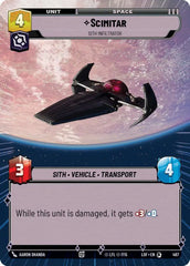 Scimitar - Sith Infiltrator (Hyperspace) - LOF-497 - Legends of the Force