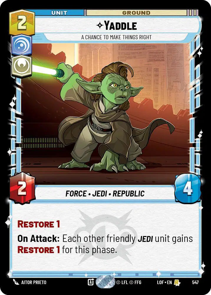 Yaddle - A Chance To Make Things Right (Foil) - LOF-547 - Legends of the Force