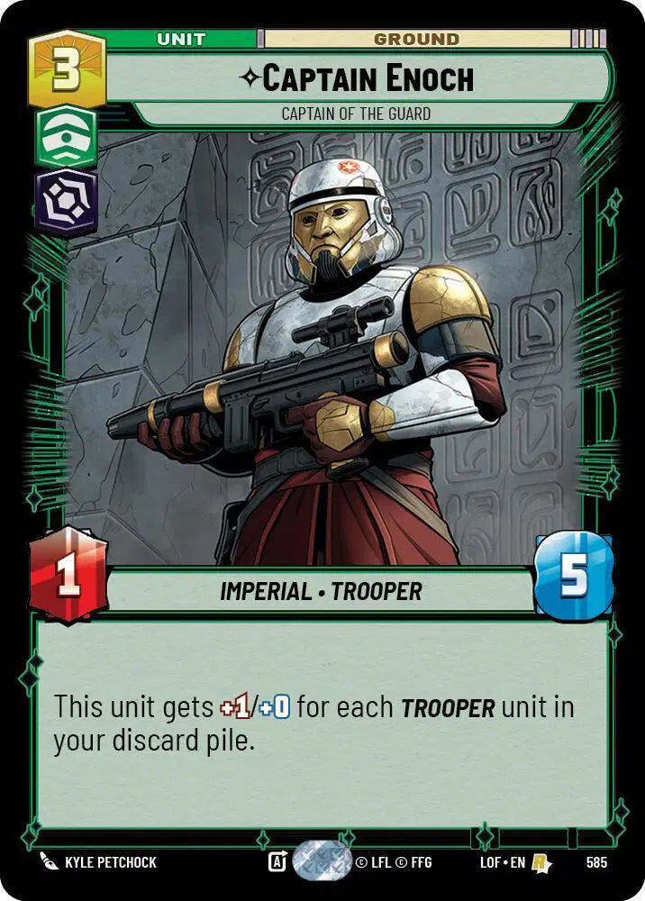 Captain Enoch - Captain of the Guard (Foil) - LOF-585 - Legends of the Force