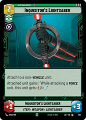 Inquisitor's Lightsaber (Foil) - LOF-592 - Legends of the Force
