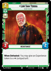 Lor San Tekka - Secret Keeper (Foil) - LOF-597 - Legends of the Force