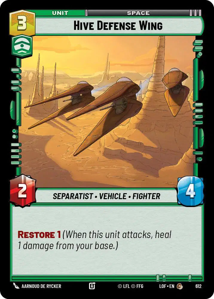 Hive Defense Wing (Foil) - LOF-612 - Legends of the Force