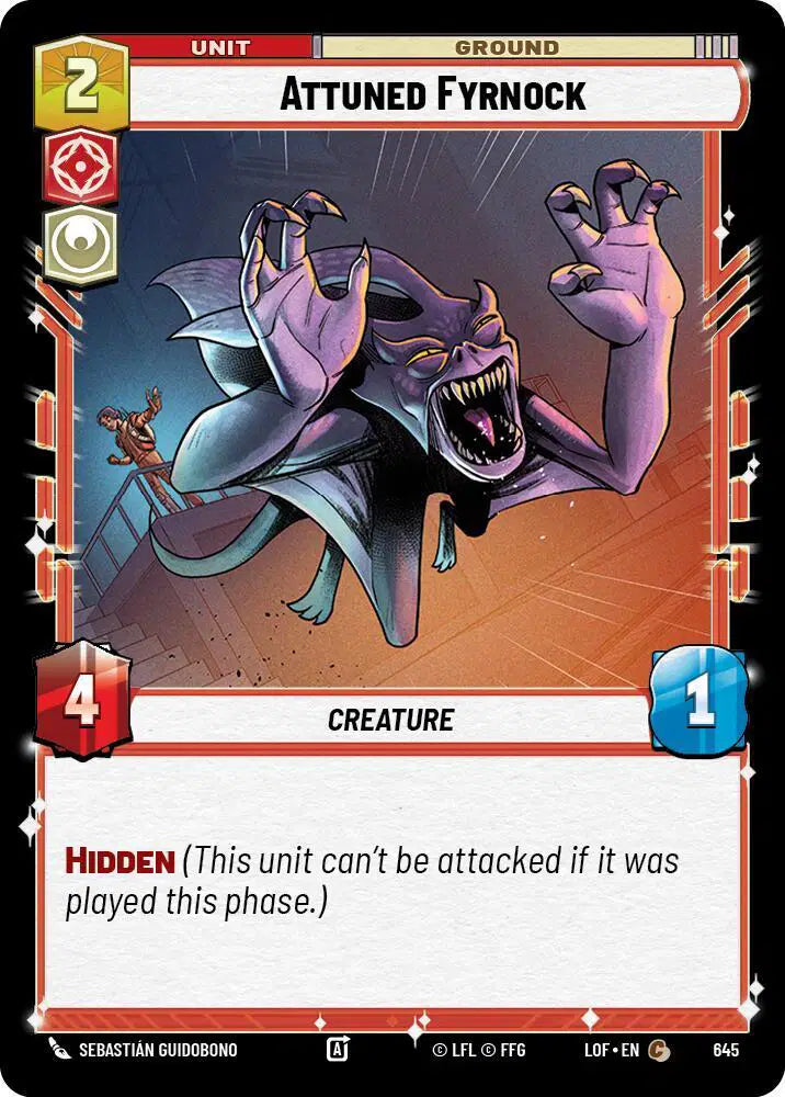 Attuned Fyrnock (Foil) - LOF-645 - Legends of the Force