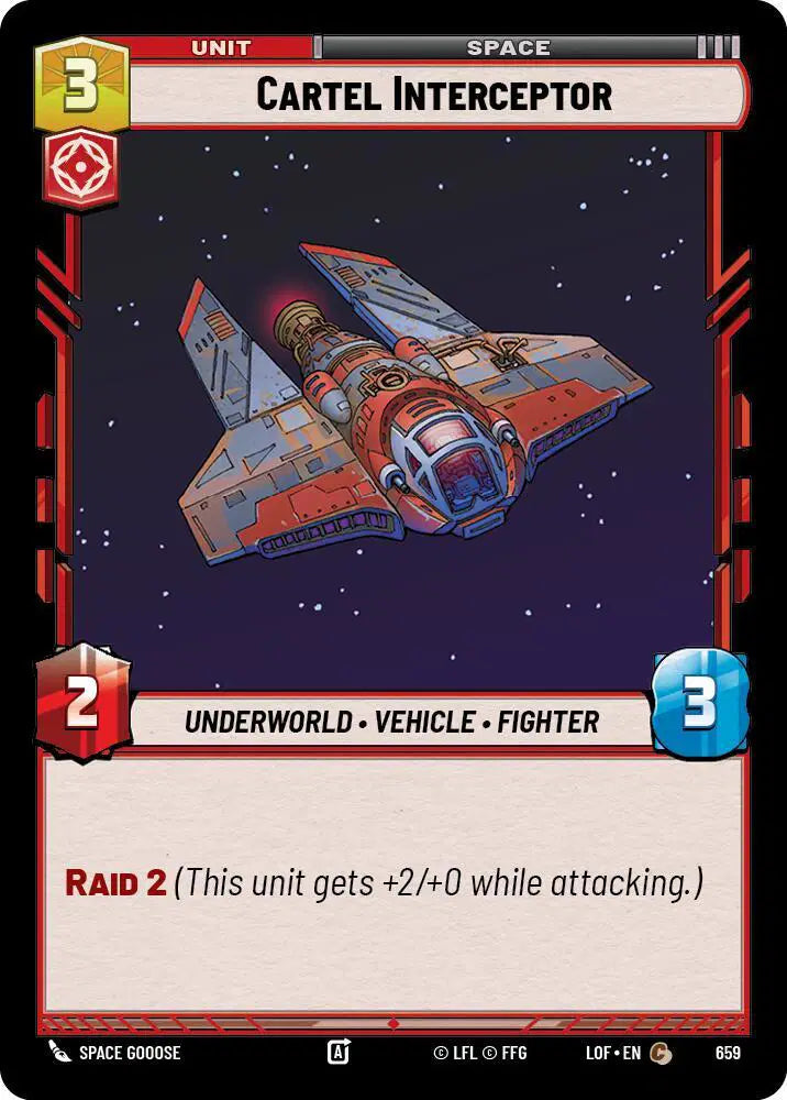 Cartel Interceptor (Foil) - LOF-659 - Legends of the Force
