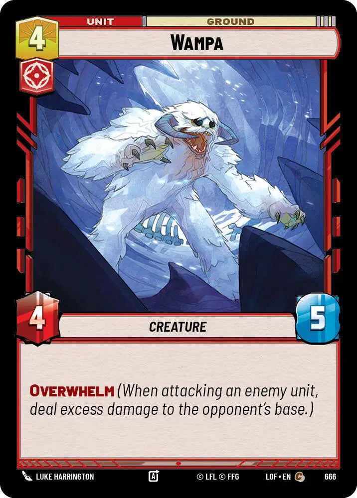 Wampa (Foil) - LOF-666 - Legends of the Force