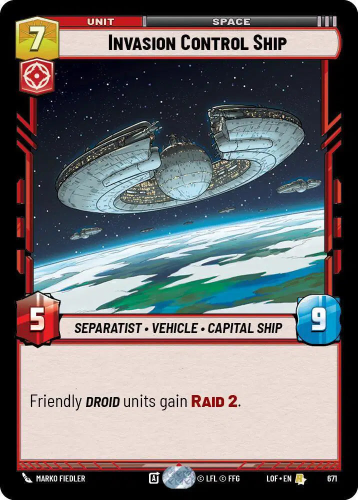 Invasion Control Ship (Foil) - LOF-671 - Legends of the Force