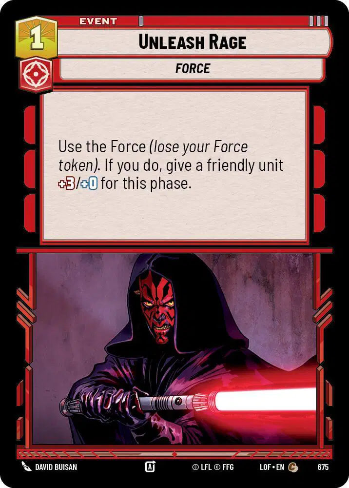 Unleash Rage (Foil) - LOF-675 - Legends of the Force