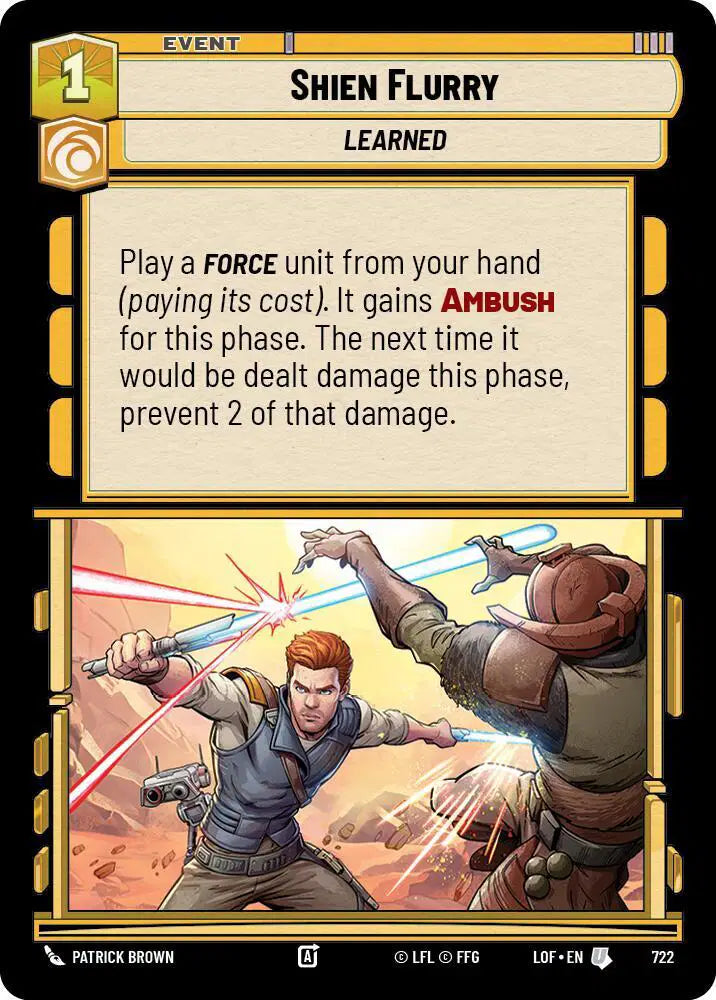 Shien Flurry (Foil) - LOF-722 - Legends of the Force