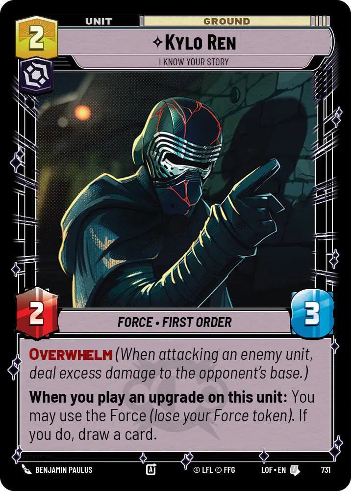 Kylo Ren - I Know Your Story (Foil) - LOF-731 - Legends of the Force
