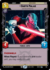 Darth Malak - Covetous Apprentice (Foil) - LOF-736 - Legends of the Force