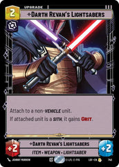 Darth Revan's Lightsabers (Foil) - LOF-740 - Legends of the Force