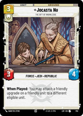 Jocasta Nu - The Gift of Knowledge (Foil) - LOF-750 - Legends of the Force