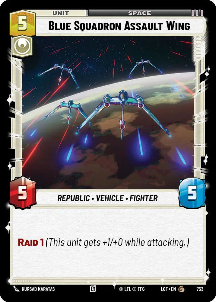 Blue Squadron Assault Wing (Foil) - LOF-753 - Legends of the Force