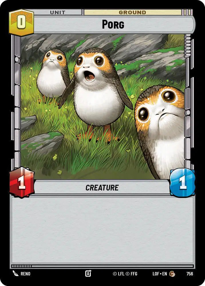 Porg (Foil) - LOF-756 - Legends of the Force