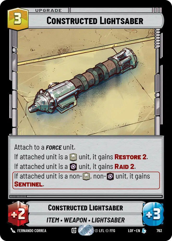 Constructed Lightsaber (Foil) - LOF-763 - Legends of the Force