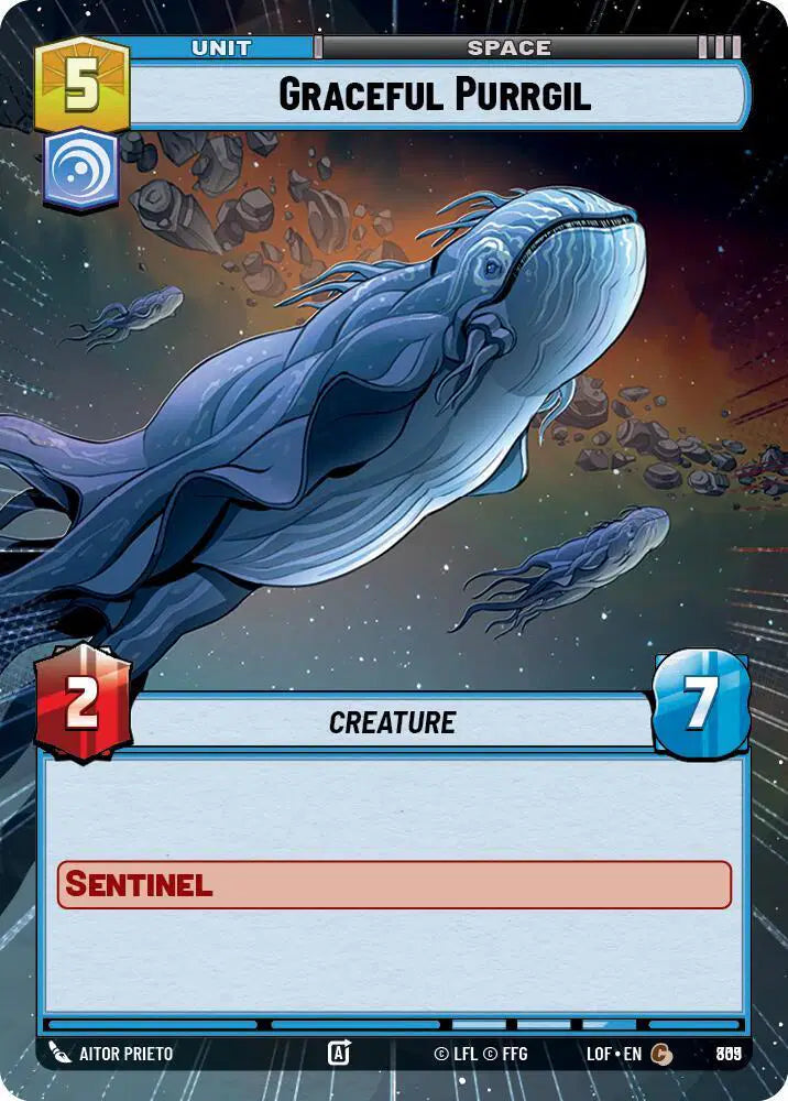 Graceful Purrgil (Hyperspace Foil) - LOF-809 - Legends of the Force