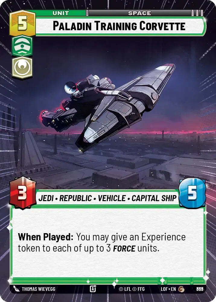 Paladin Training Corvette (Hyperspace Foil) - LOF-839 - Legends of the Force