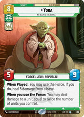 Yoda - My Ally is the Force (Hyperspace Foil) - LOF-841 - Legends of the Force