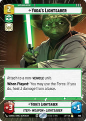 Yoda's Lightsaber (Hyperspace Foil) - LOF-842 - Legends of the Force