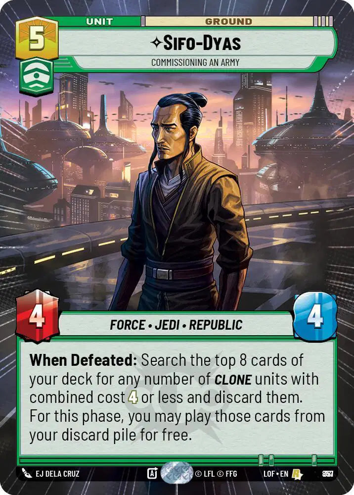 Sifo-Dyas - Commissioning An Army (Hyperspace Foil) - LOF-857 - Legends of the Force