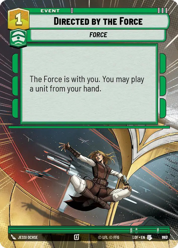 Directed by the Force (Hyperspace Foil) - LOF-863 - Legends of the Force