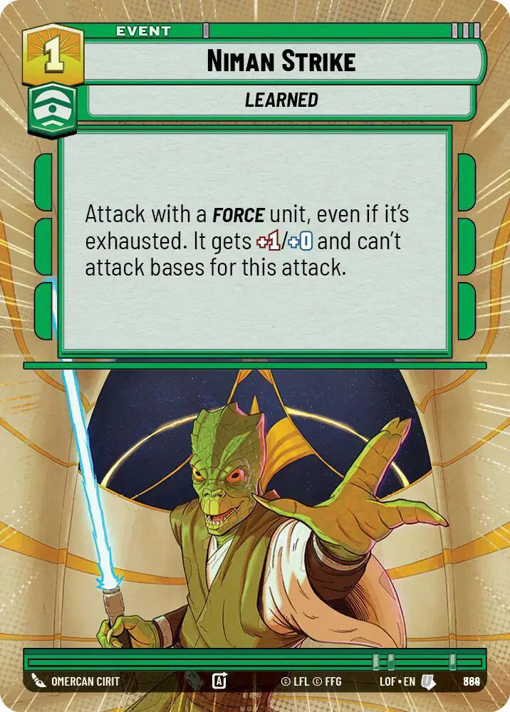 Niman Strike (Hyperspace Foil) - LOF-864 - Legends of the Force