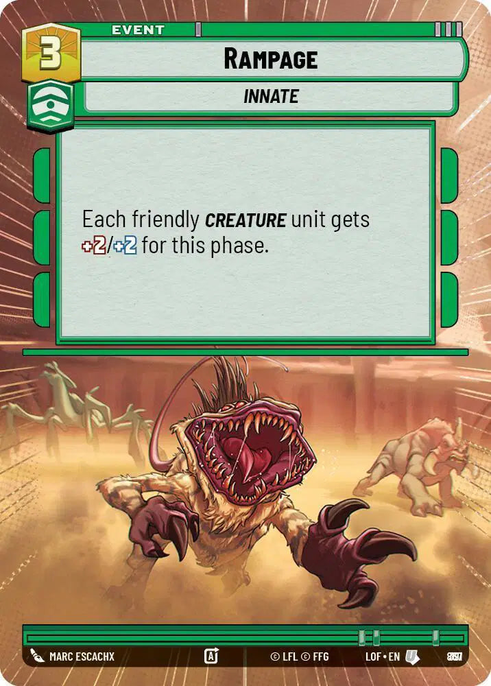 Rampage (Hyperspace Foil) - LOF-867 - Legends of the Force