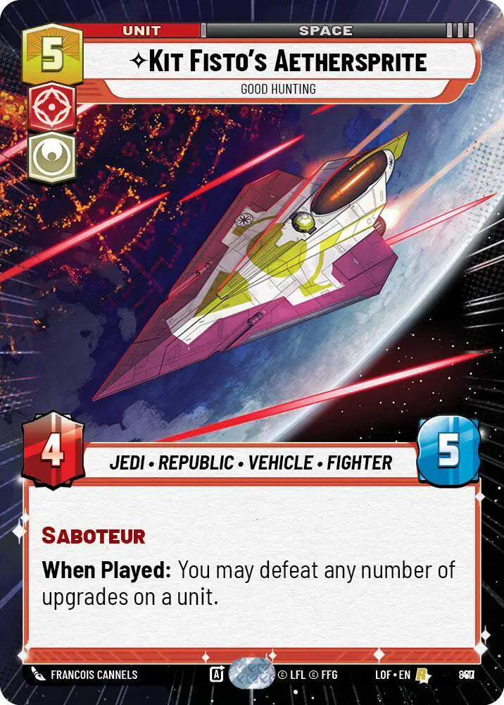 Kit Fisto's Aethersprite - Good Hunting (Hyperspace Foil) - LOF-887 - Legends of the Force