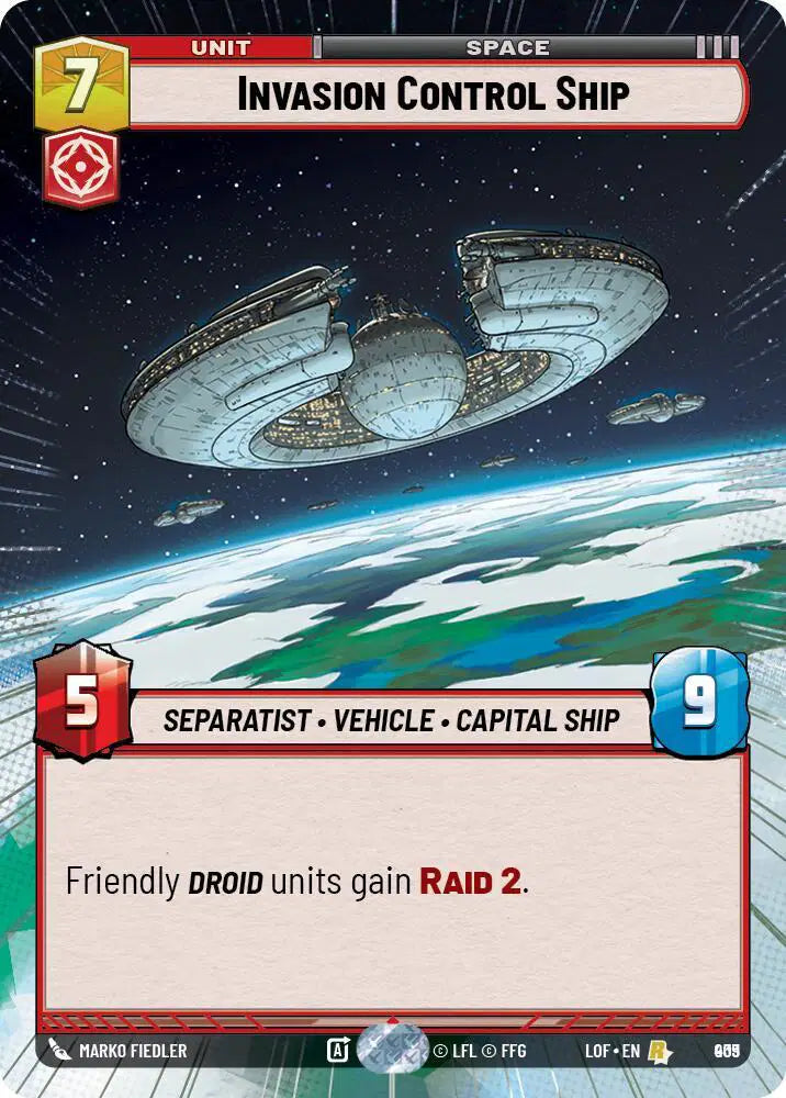 Invasion Control Ship (Hyperspace Foil) - LOF-909 - Legends of the Force