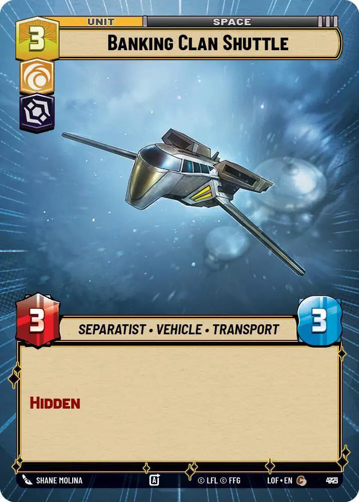 Banking Clan Shuttle (Hyperspace Foil) - LOF-921 - Legends of the Force