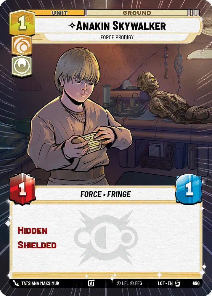 Anakin Skywalker - Force Prodigy (Hyperspace Foil) - LOF-930 - Legends of the Force