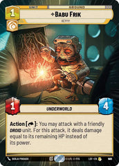 Babu Frik - Heyyy! (Hyperspace Foil) - LOF-946 - Legends of the Force