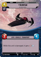 Scimitar - Sith Infiltrator (Hyperspace Foil) - LOF-973 - Legends of the Force