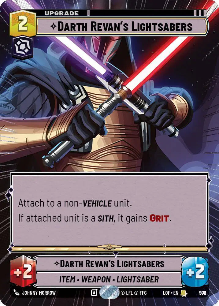 Darth Revan's Lightsabers (Hyperspace Foil) - LOF-978 - Legends of the Force