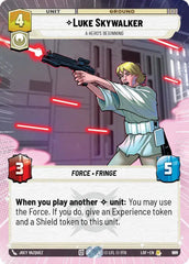 Luke Skywalker - A Hero's Beginning (Hyperspace Foil) - LOF-989 - Legends of the Force