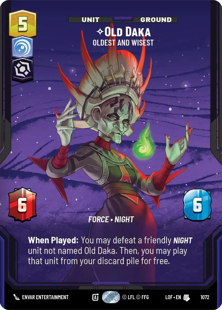 Old Daka - Oldest and Wisest (Prestige Foil) - LOF-1072 - Legends of the Force