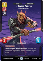 Savage Opress - Imbued With Hate (Prestige Foil) - LOF-1073 - Legends of the Force