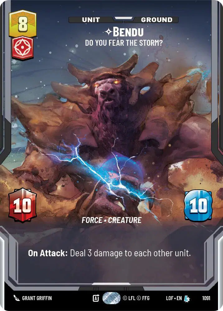 Bendu - Do You Fear the Storm? (Prestige Foil) - LOF-1091 - Legends of the Force