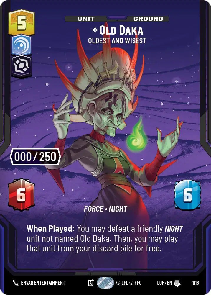 Old Daka - Oldest and Wisest (Serialized) - LOF-1118 - Legends of the Force