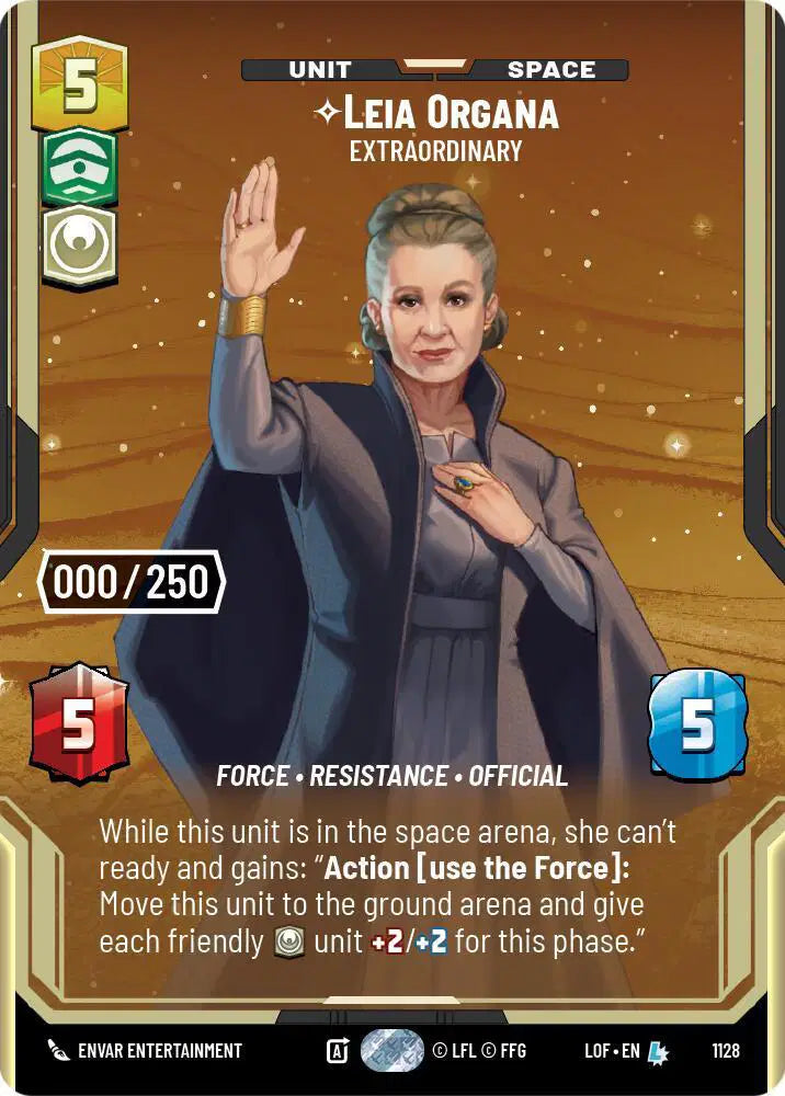 Leia Organa - Extraordinary (Serialized) - LOF-1128 - Legends of the Force