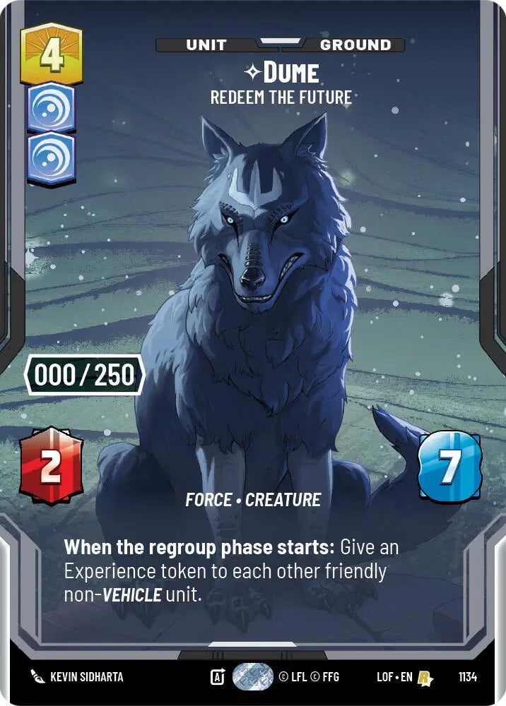 Dume - Redeem the Future (Serialized) - LOF-1134 - Legends of the Force