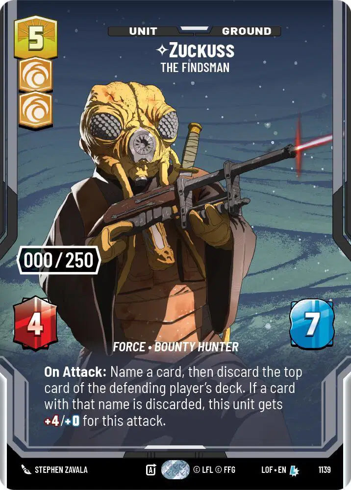Zuckuss - The Findsman (Serialized) - LOF-1139 - Legends of the Force