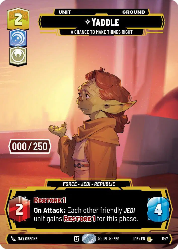 Yaddle - A Chance To Make Things Right (Serialized) - LOF-1147 - Legends of the Force