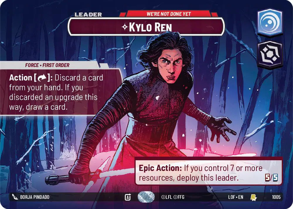 Kylo Ren - We're Not Done Yet (Showcase) - LOF-1005 - Legends of the Force