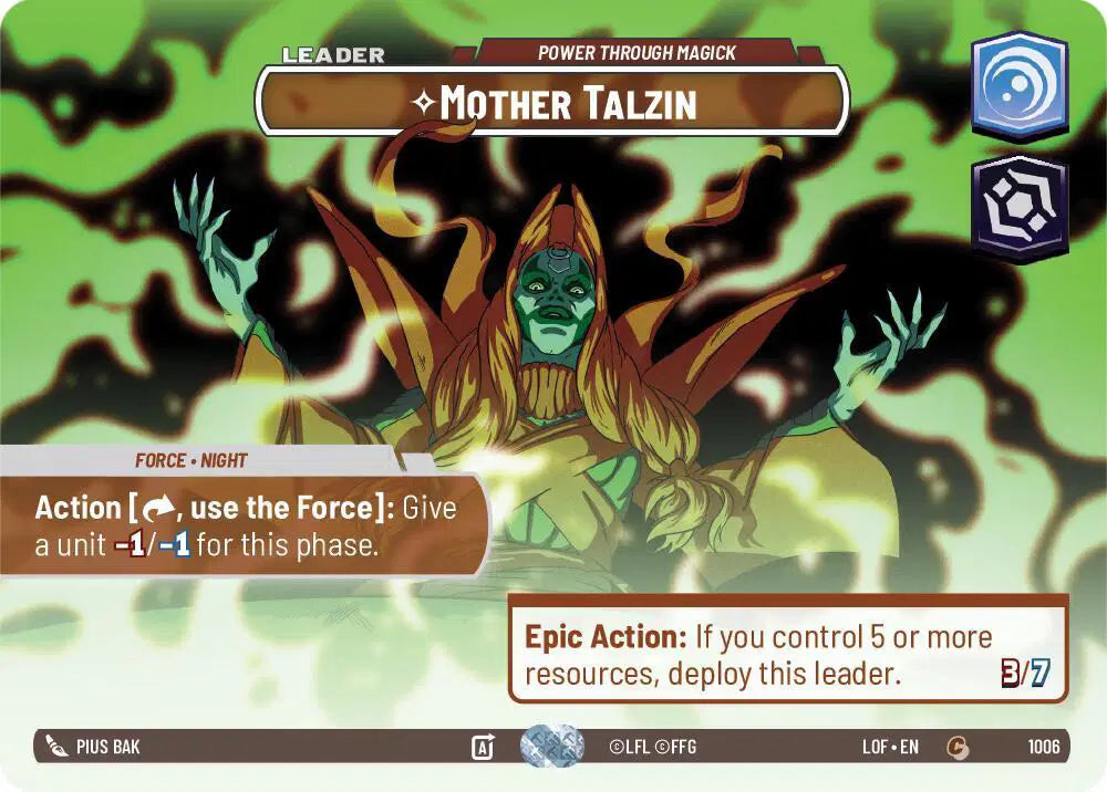 Mother Talzin - Power Through Magick (Showcase) - LOF-1006 - Legends of the Force