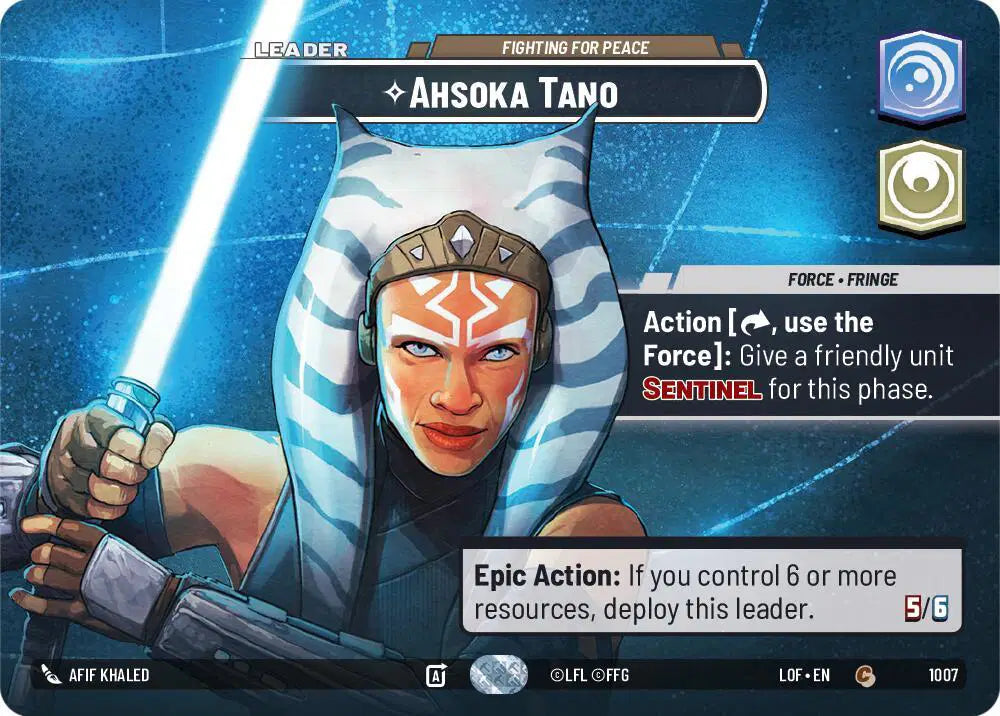 Ahsoka Tano - Fighting For Peace (Showcase) - LOF-1007 - Legends of the Force